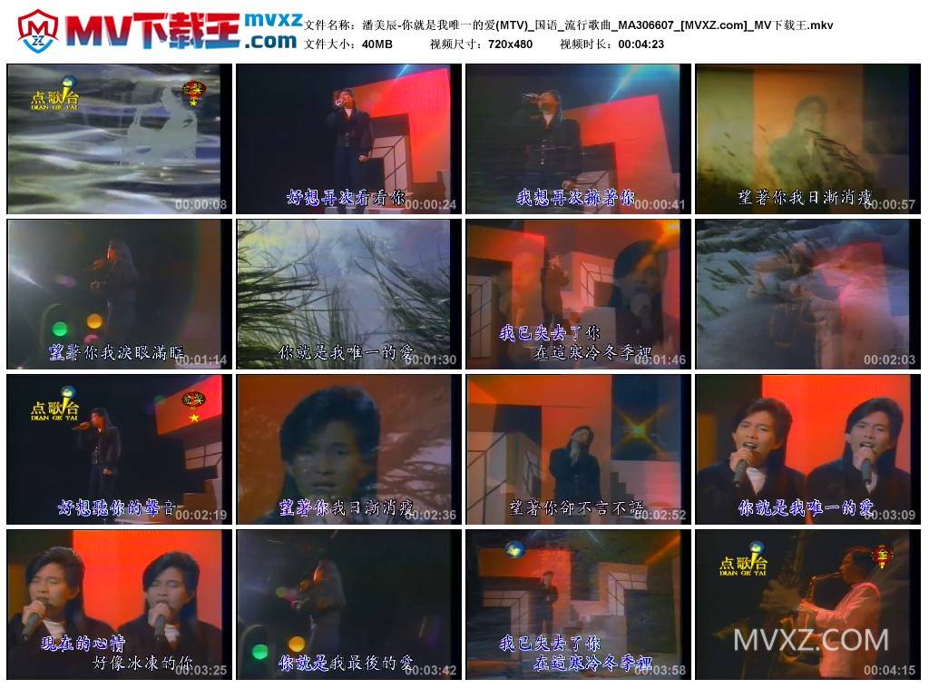 潘美辰-你就是我唯一的爱(MTV)_国语_流行歌曲_MA306607